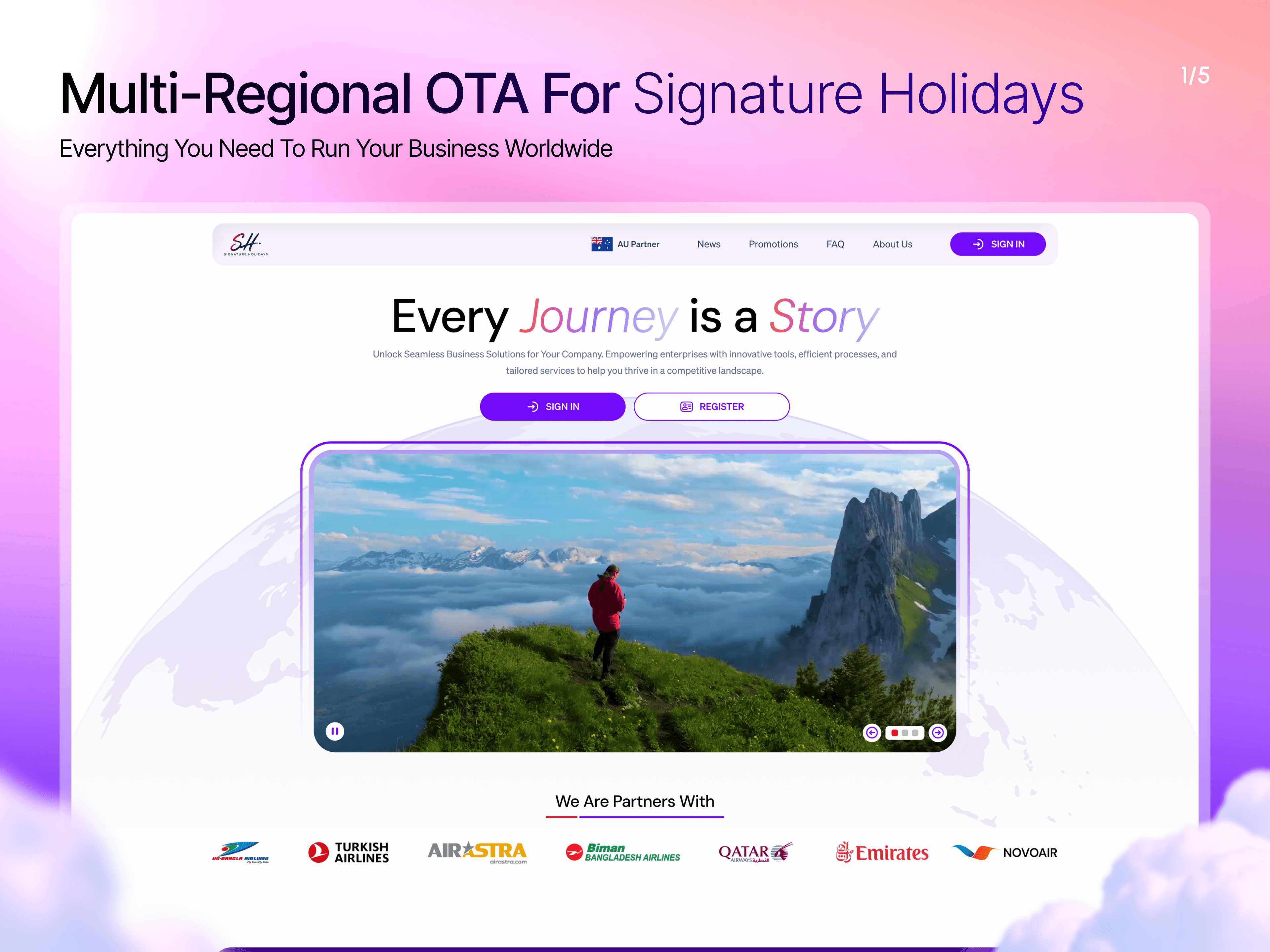 Signature Holidays - Multi-Currency OTA Platform