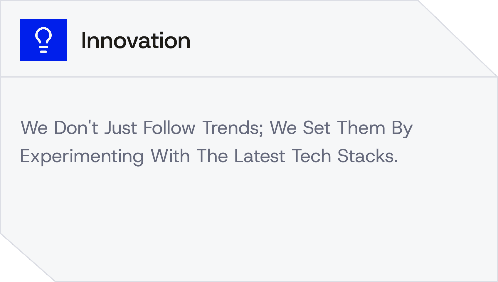 Innovation
